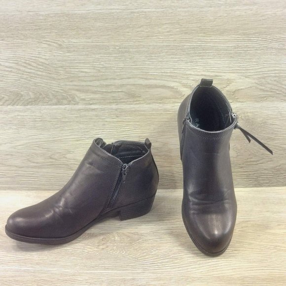 Rampage Black Ankle Botties Boot 1" Heels Side Zip Women's Shoe Shoes Size 6.5M - Picture 2 of 11